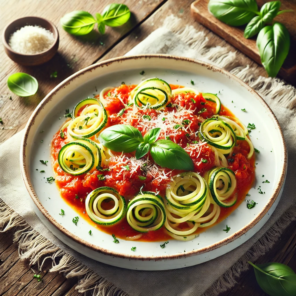 Tagliatelles de Courgettes parapuncture