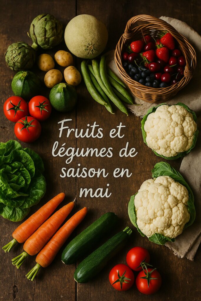 fruits et légumes de saison en mai