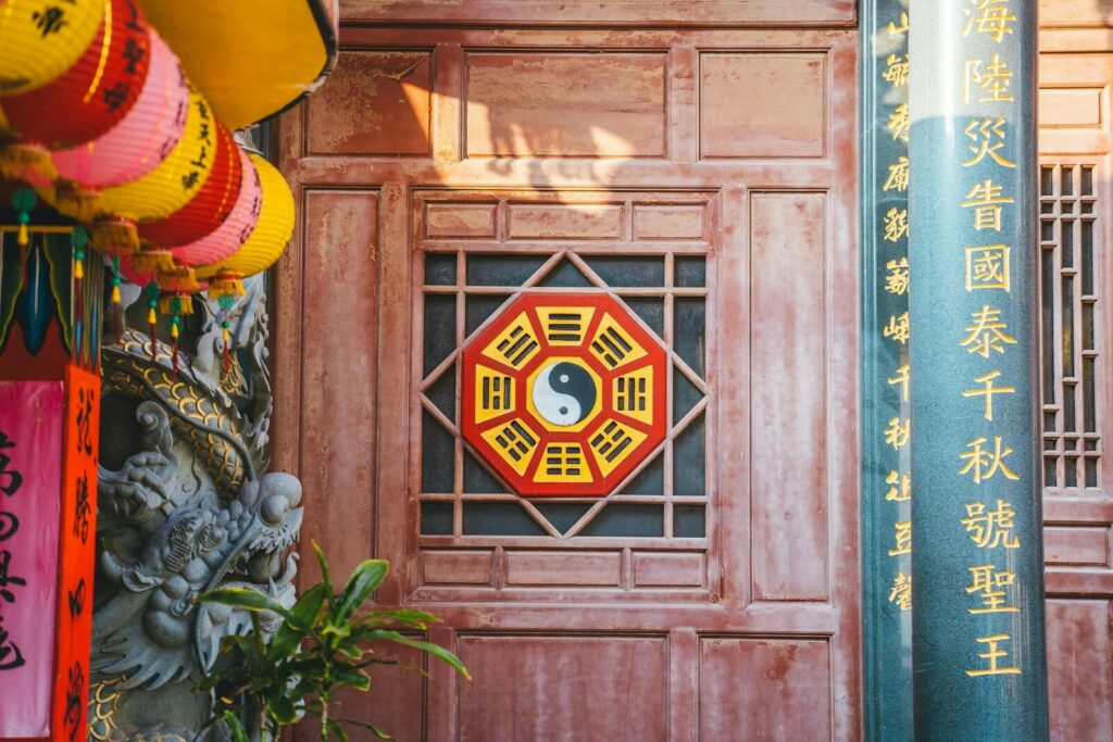 A building with a lot of colorful decorations on it