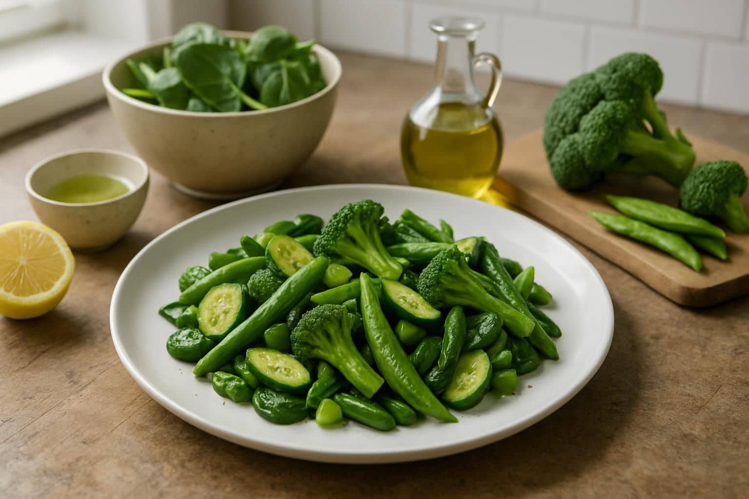poelee legumes verts